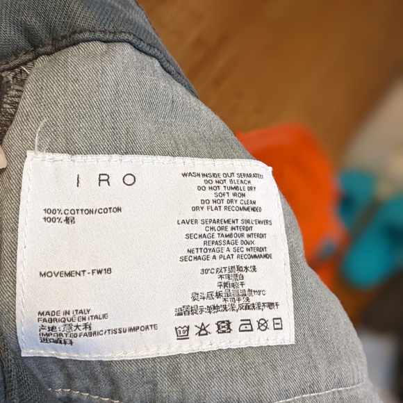 NWT IRO Paris Movement Fringe-Trimmed Cropped Jeans Size 27 - Picture 7 of 15